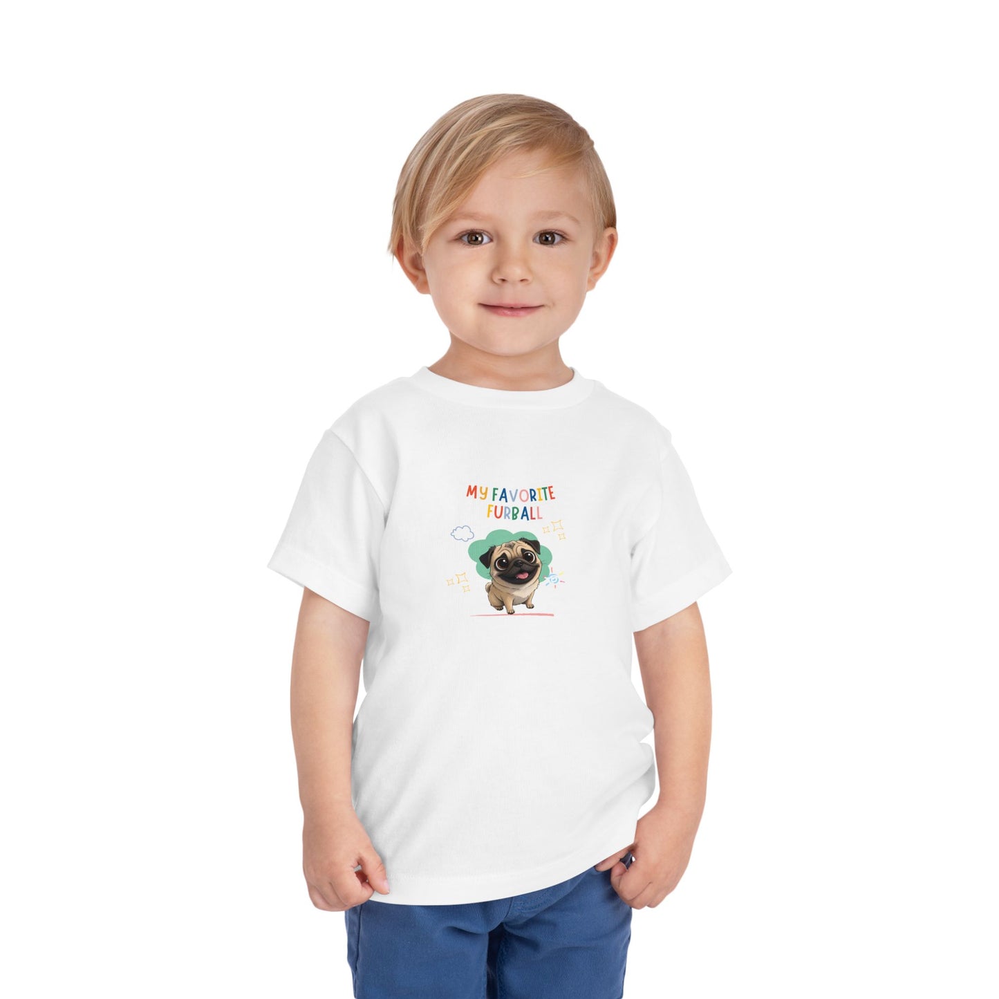 Pug Favorite Furball Toddler Tee