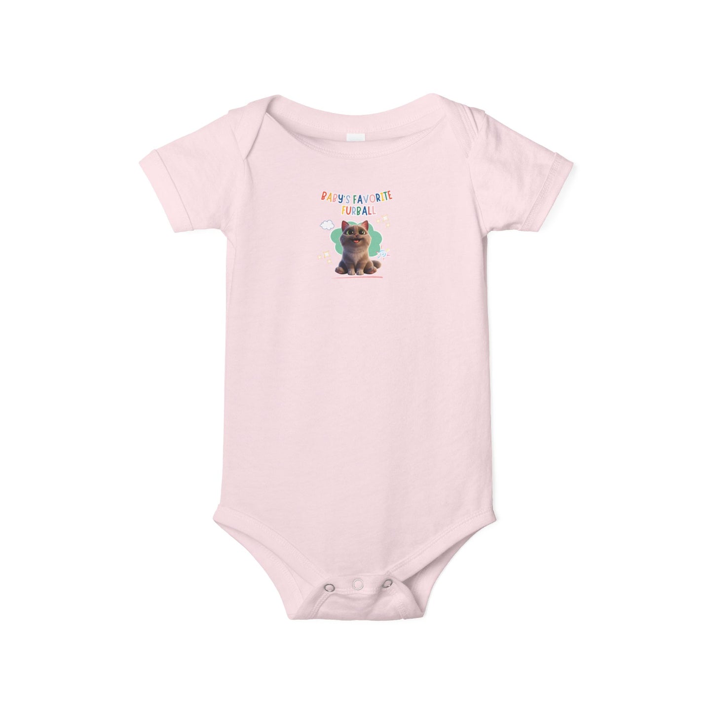 Short hair brown tabby cat Favorite Furball Onesie