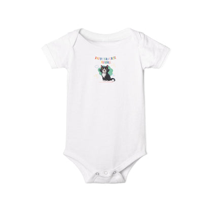 Long hair tuxedo cat Favorite Furball Onesie