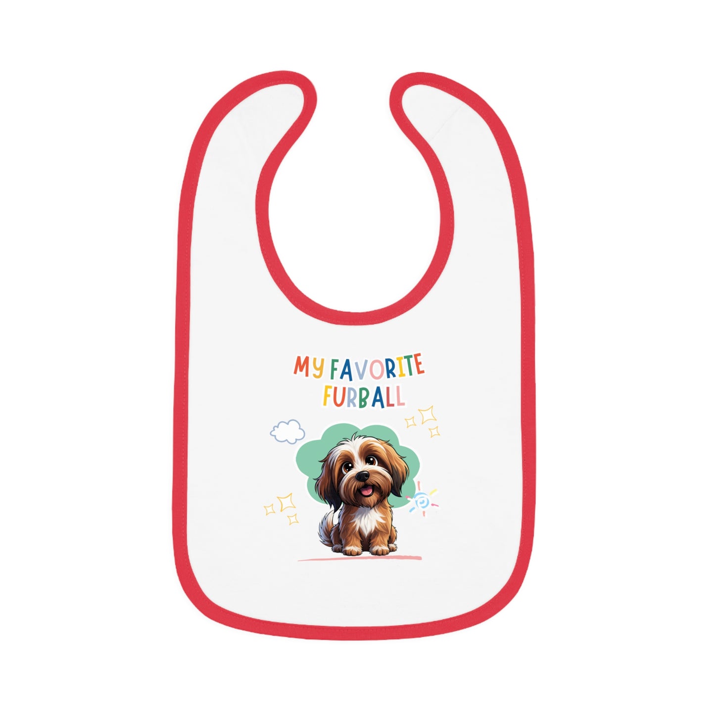 Tibetan Terrier Favorite Furball Baby Bib