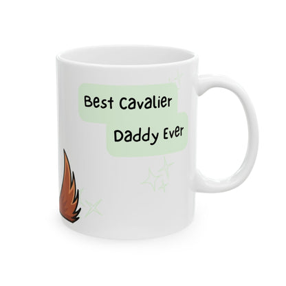 Cavalier King Charles Spaniel Peek-a-Boo Mug | Best Cavalier Daddy Gift