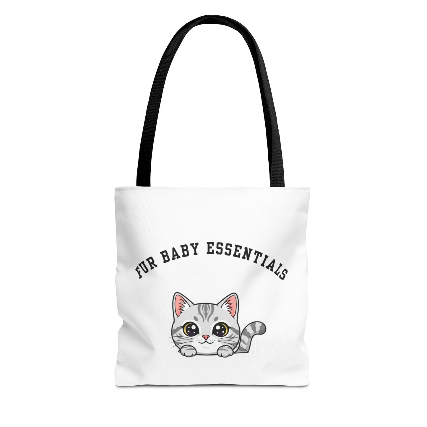Short hair silver tabby cat FurBaby Tote Bag