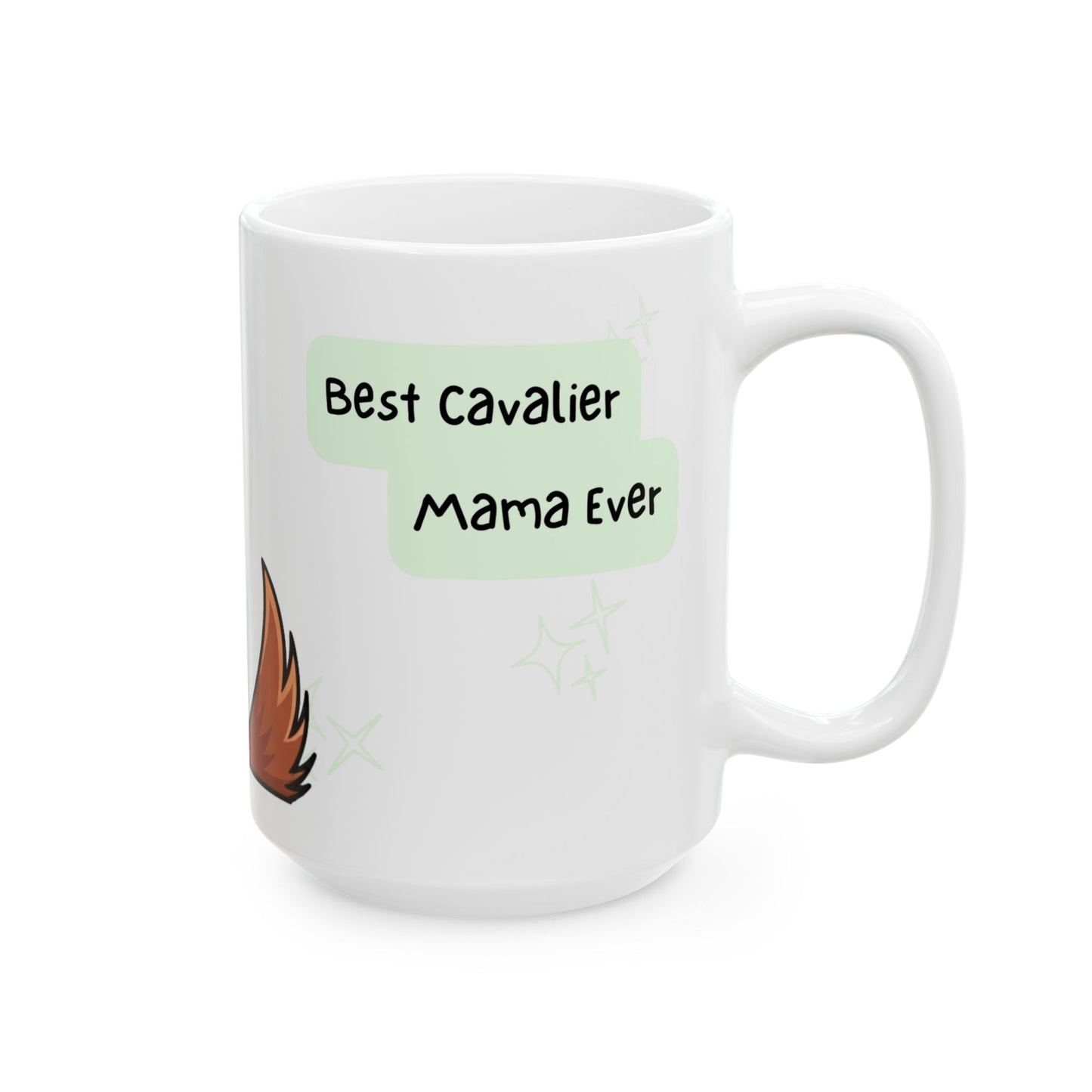 Cavalier King Charles Spaniel Peek-a-Boo Mug | Best Cavalier Mama Gift