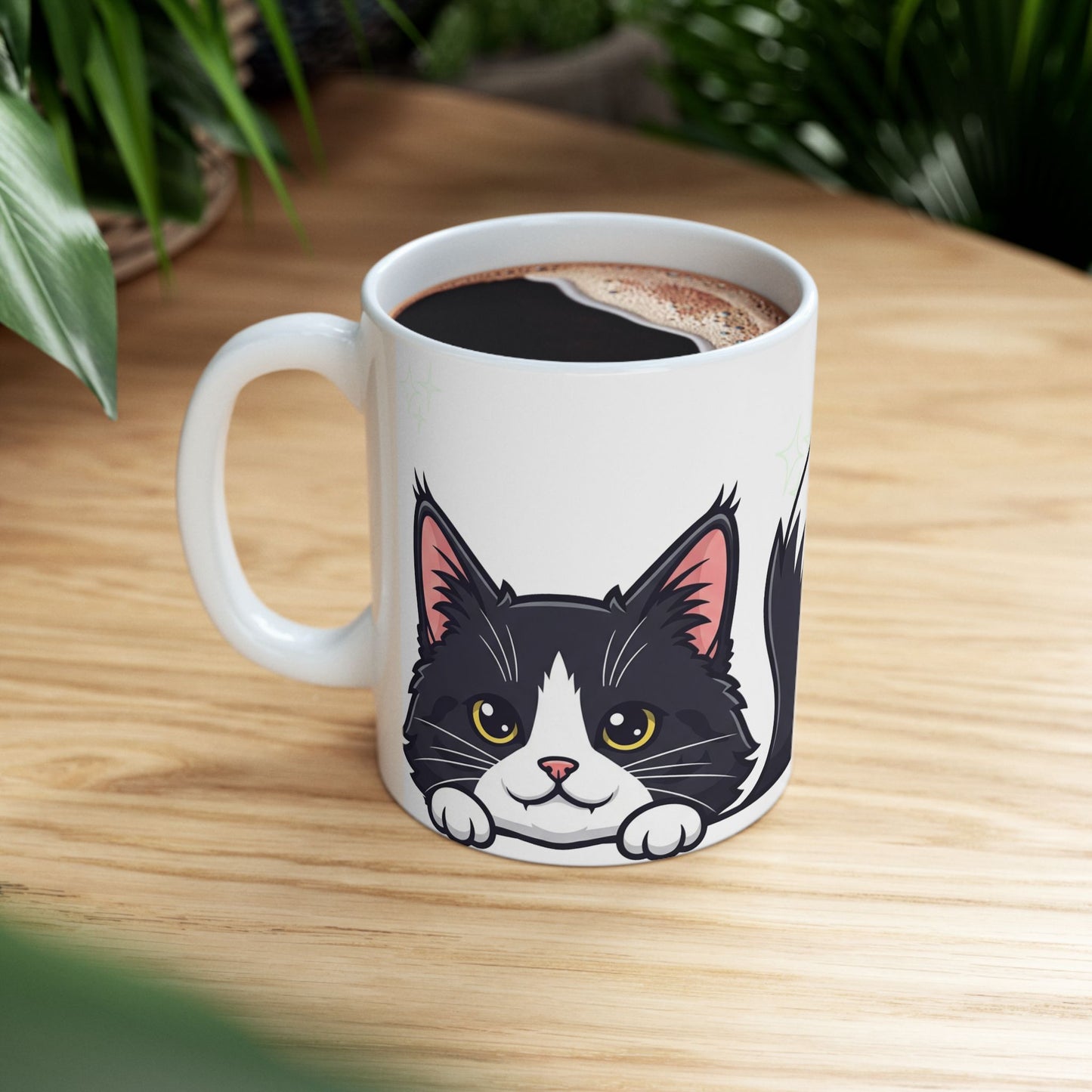 Cat Peek-a-Boo Mug | Best Cat Daddy Gift