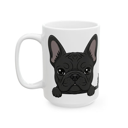 French Bulldog Peek-a-Boo Mug | Best Frenchie Daddy Gift