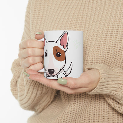 Bull Terrier Peek-a-Boo Mug | Best Bull Terrier Mama Gift