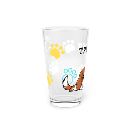 Cavalier Tiny Trouble Pint Glass