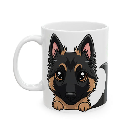 Belgian Shepherd Peek-a-Boo Mug | Best Malinois Daddy Gift