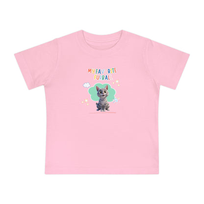 Short hair silver tabby cat Favorite Furball Baby Tee