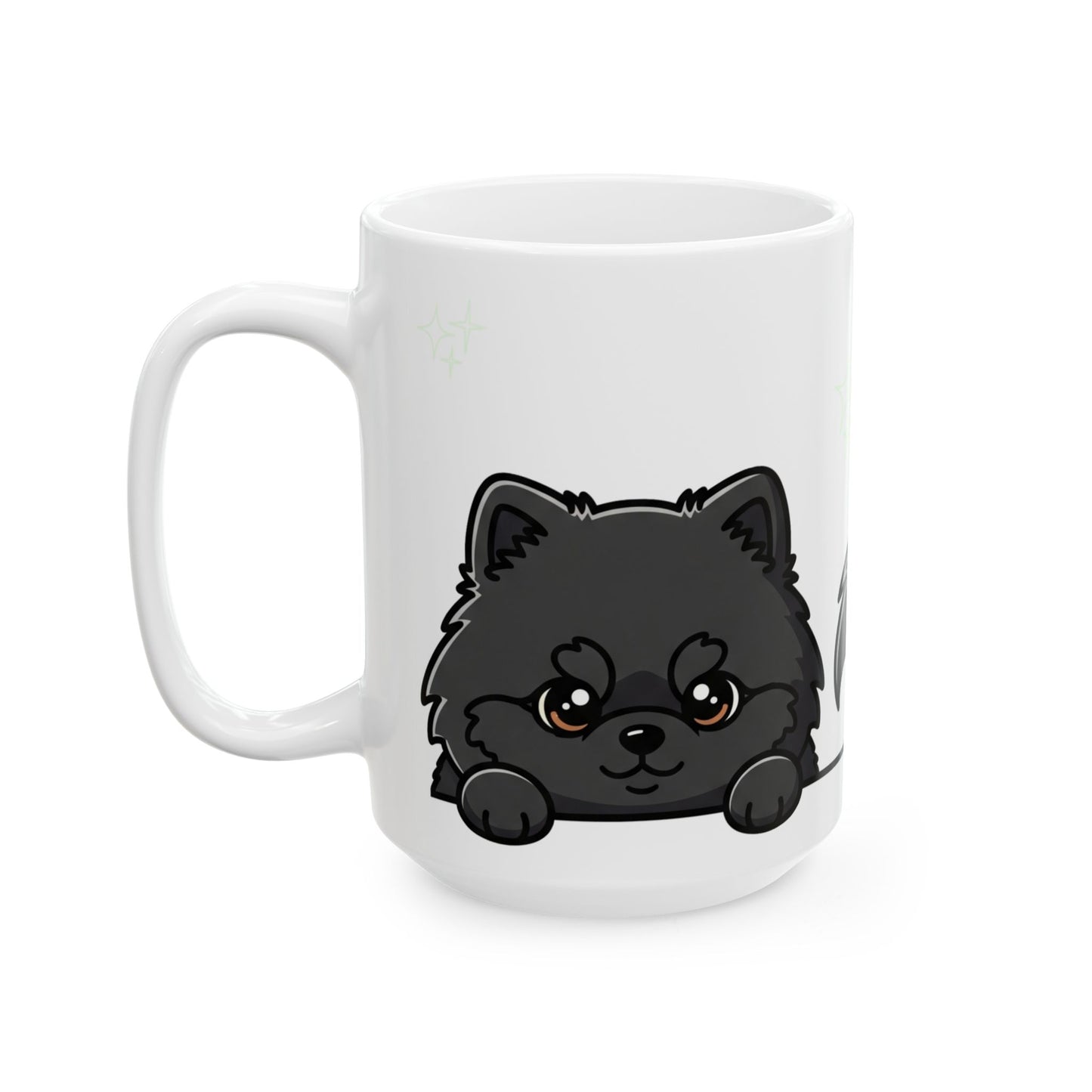 Pomeranian Peek-a-Boo Mug | Best Pomeranian Daddy Gift