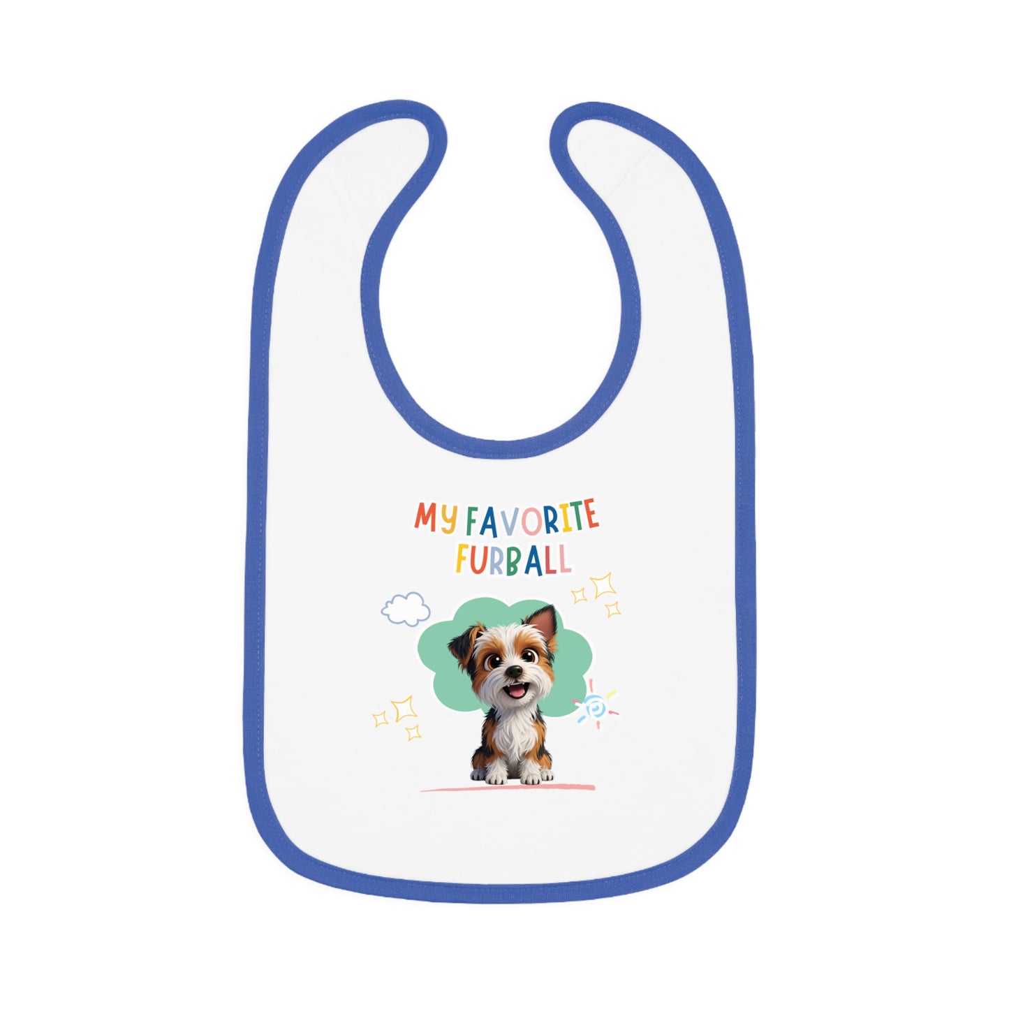 Yorkie Favorite Furball Baby Bib