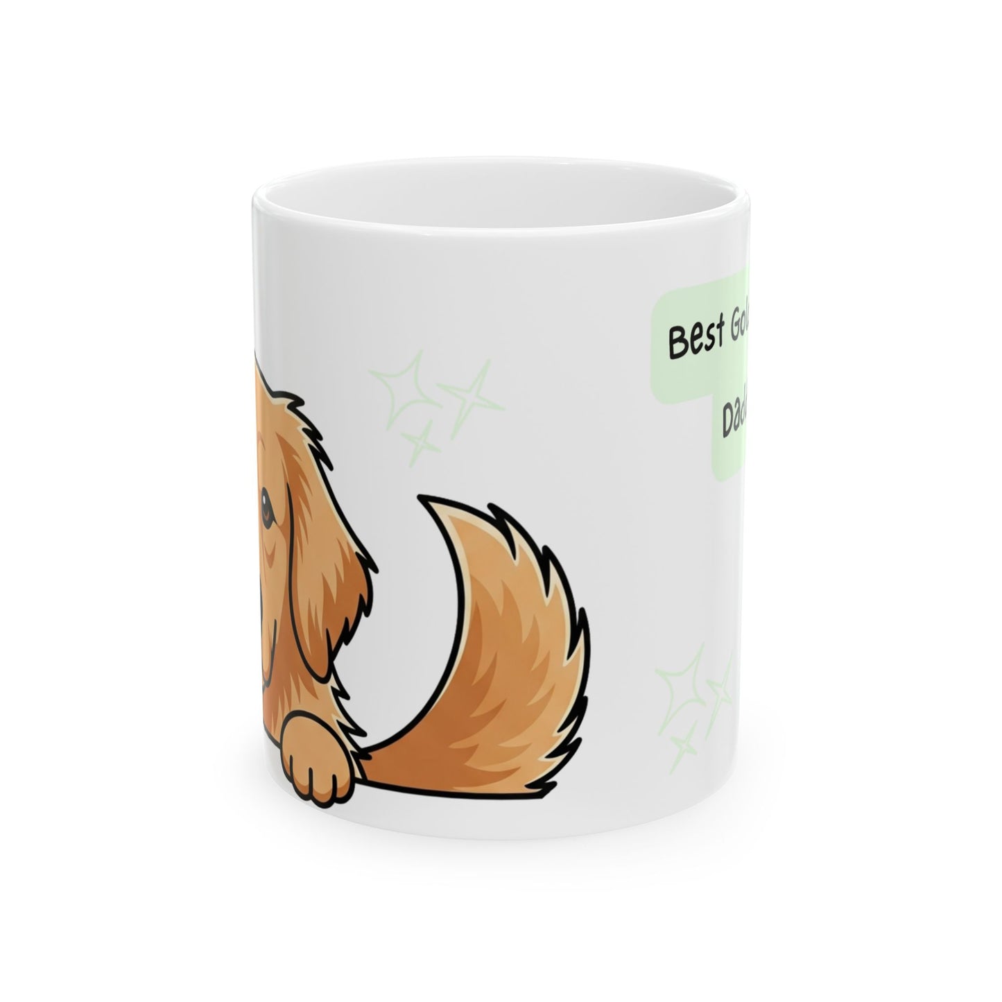 Golden Retriever Peek-a-Boo Mug | Best Golden Retriever Daddy Gift