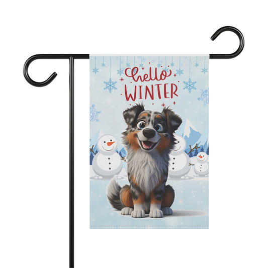 Aussie Hello Winter Garden Banner
