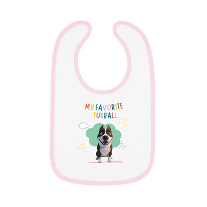 Staffy Favorite Furball Baby Bib