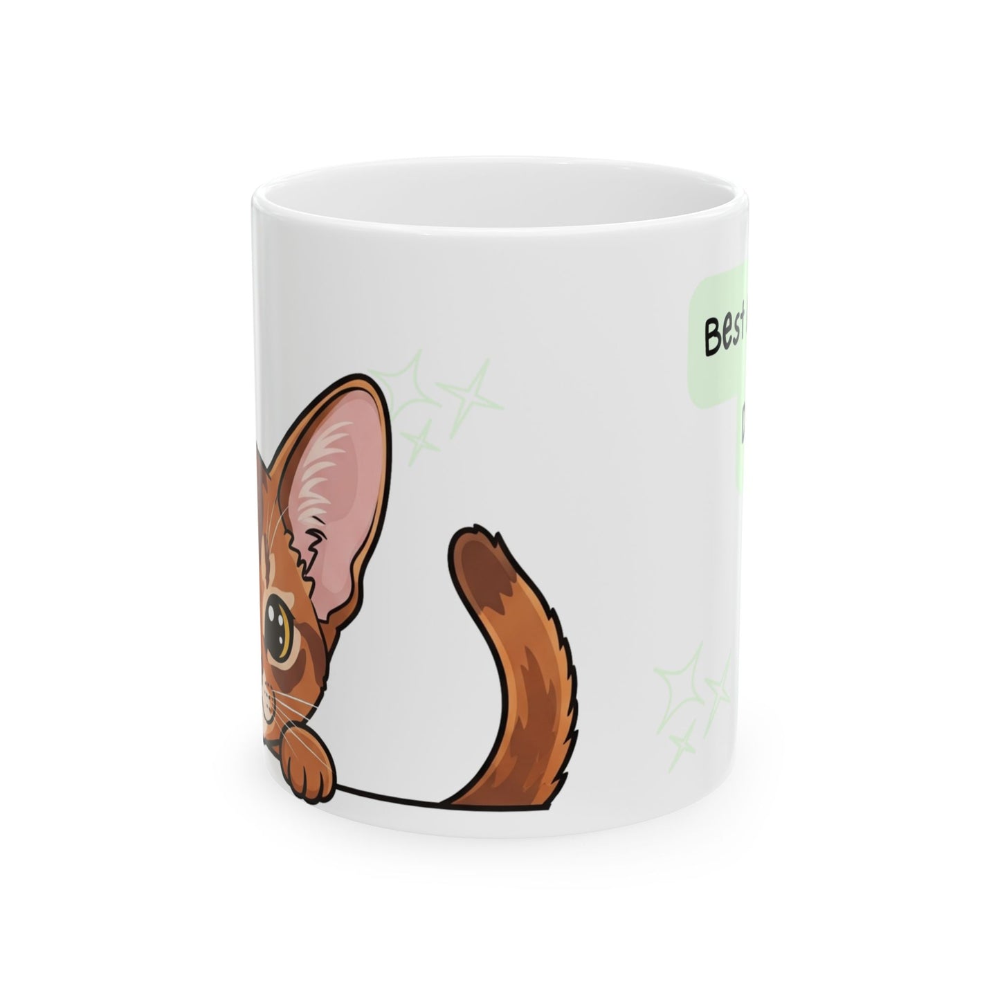 Abyssinian Peek-a-Boo Mug | Best Abyssinian Daddy Gift