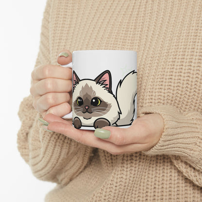 Ragdoll Peek-a-Boo Mug | Best Ragdoll Mama Gift