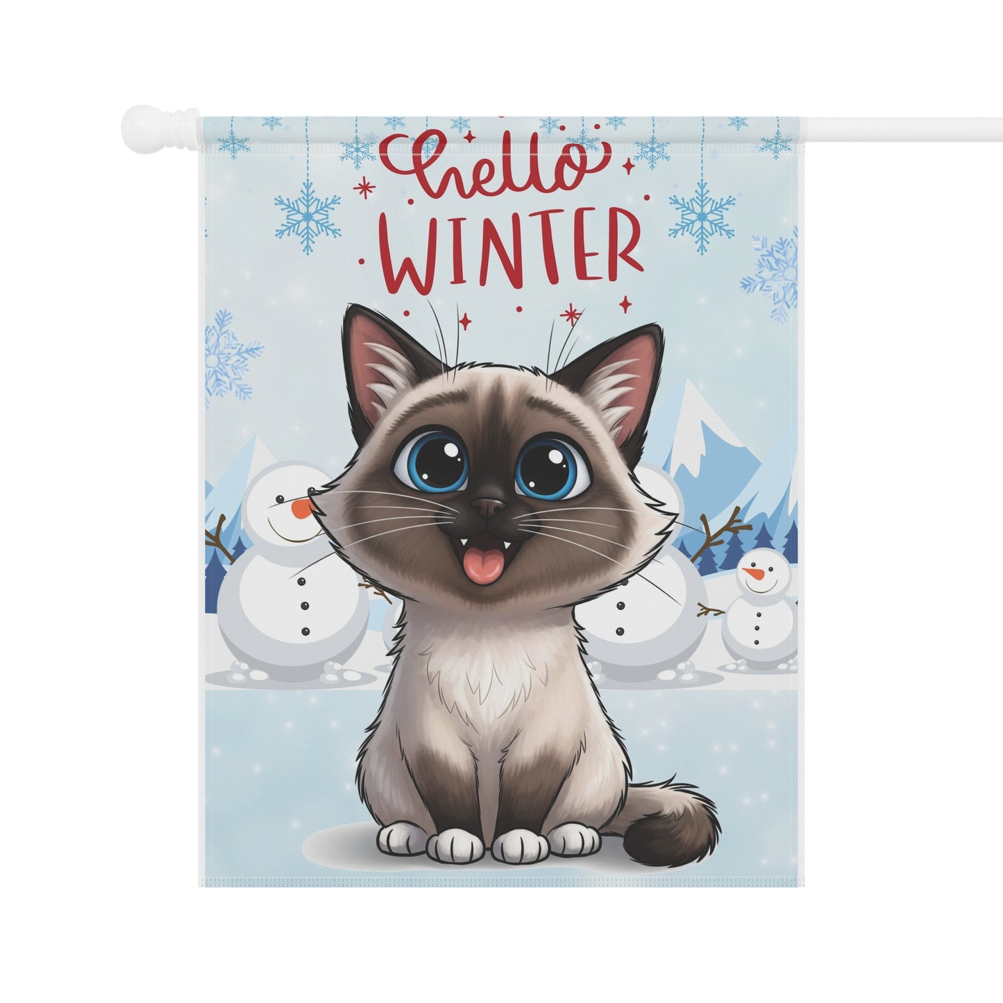 Ragdoll Hello Winter Garden Banner