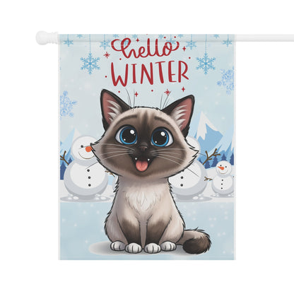 Ragdoll Hello Winter Garden Banner