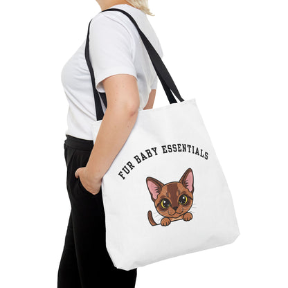Short hair brown cat FurBaby Tote Bag