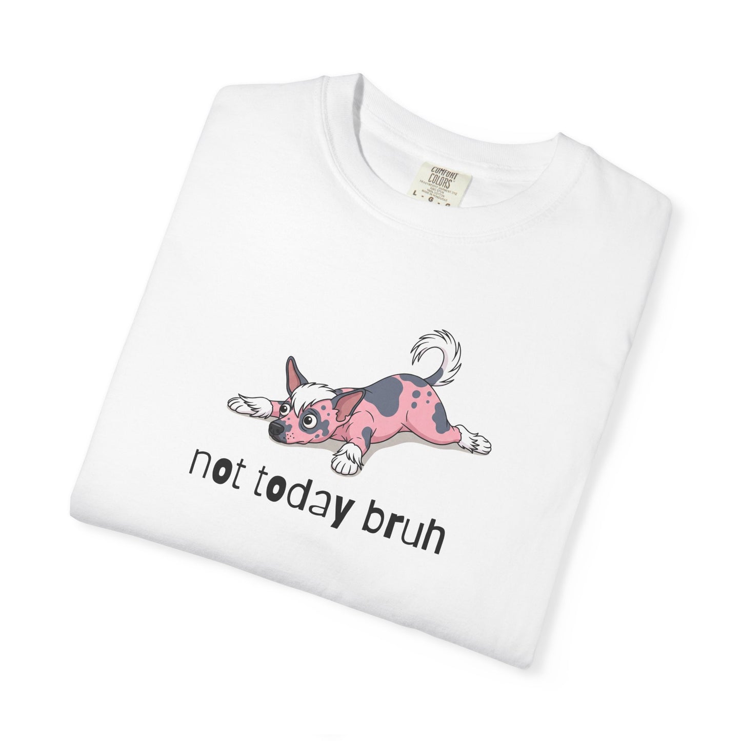 Chinese Crested Not Today Bruh T-Shirt