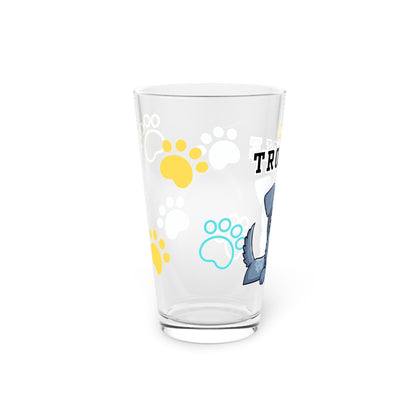 Kerry Blue Tiny Trouble Pint Glass