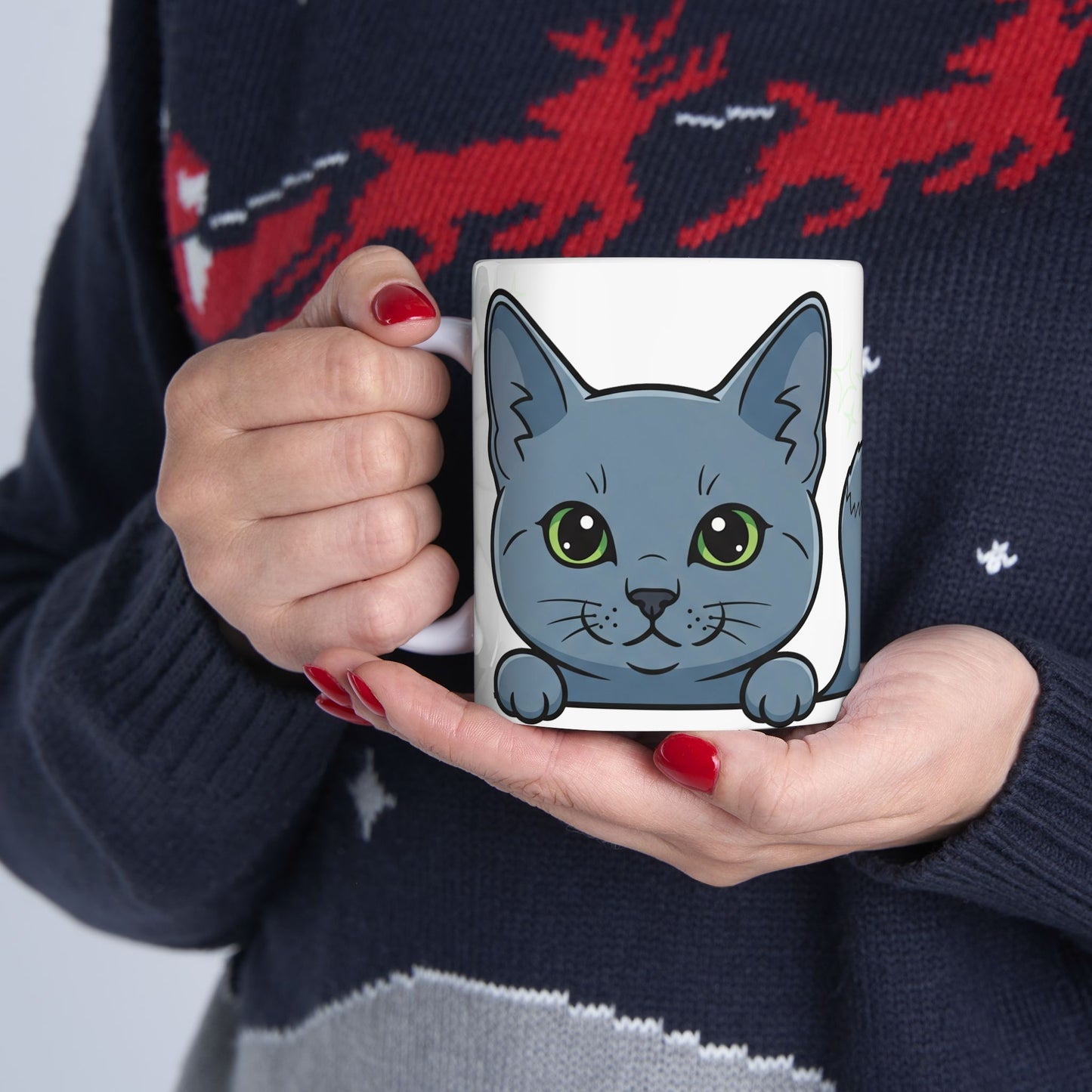 Cat Peek-a-Boo Mug | Best Cat Mama Gift