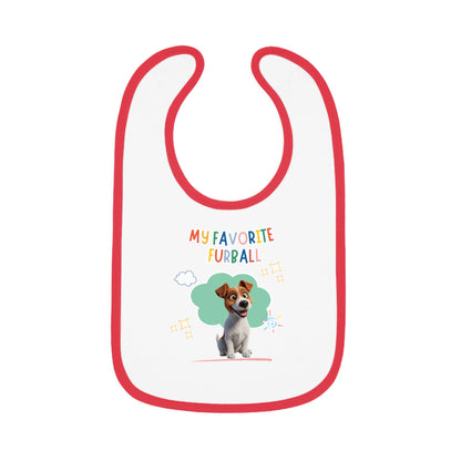 Jack Russell Favorite Furball Baby Bib