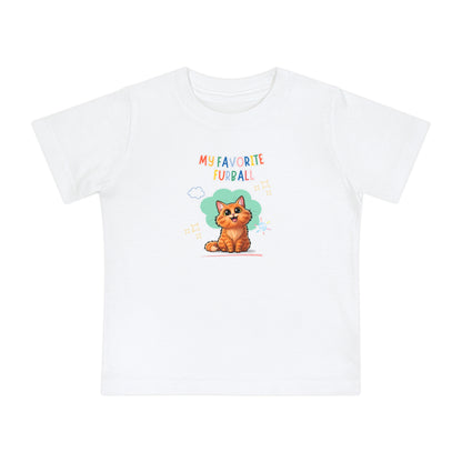 Long hair Orange Cat Favorite Furball Baby Tee