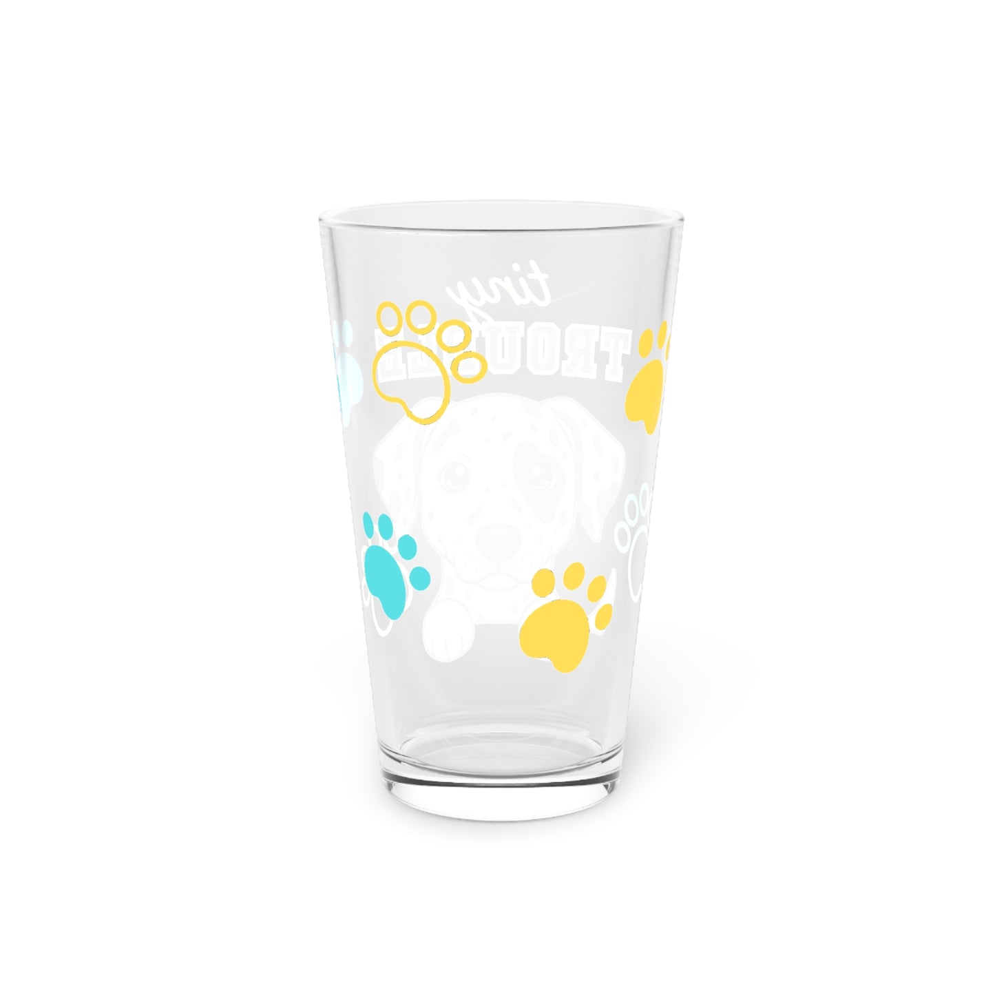 Dalmation Tiny Trouble Pint Glass
