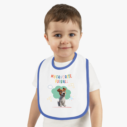 Jack Russell Favorite Furball Baby Bib