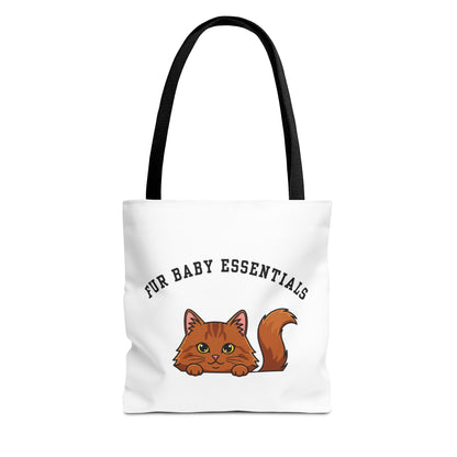 Long hair brown cat FurBaby Tote Bag