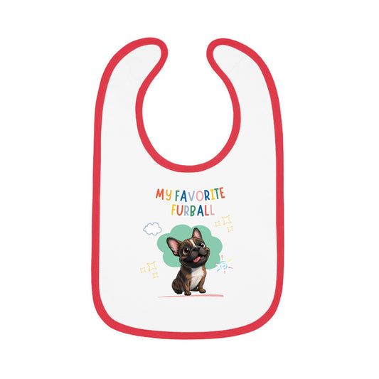 Frenchie Favorite Furball Baby Bib
