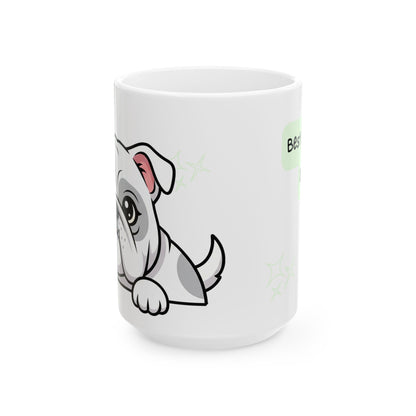 Bulldog Peek-a-Boo Mug | Best Bulldog Daddy Gift