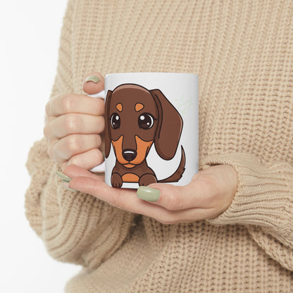 Dachshund Peek-a-Boo Mug | Best Weenie Mama Gift