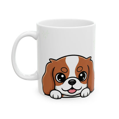 Cavalier King Charles Spaniel Peek-a-Boo Mug | Best Cavalier Mama Gift