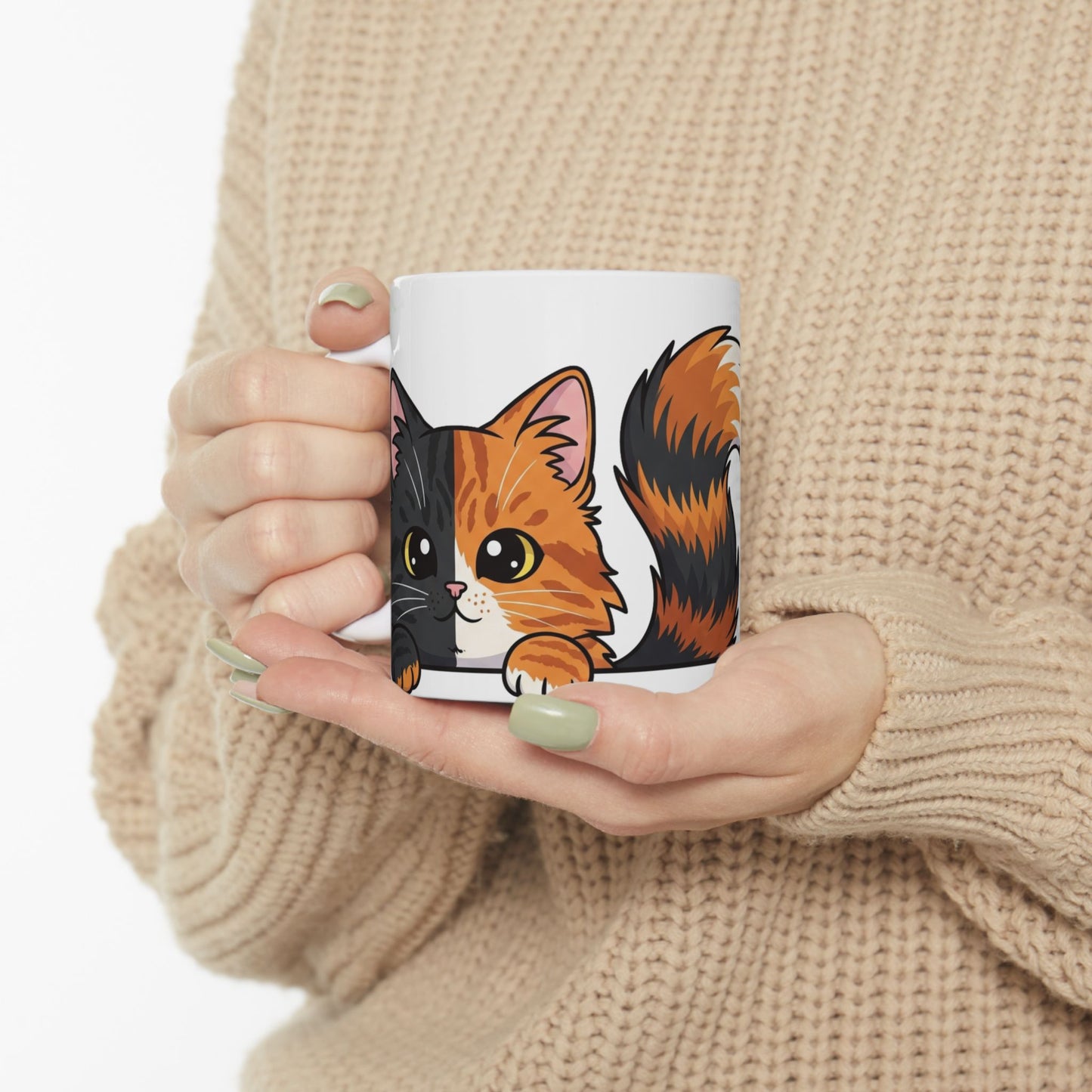Cat Peek-a-Boo Mug | Best Cat Daddy Gift
