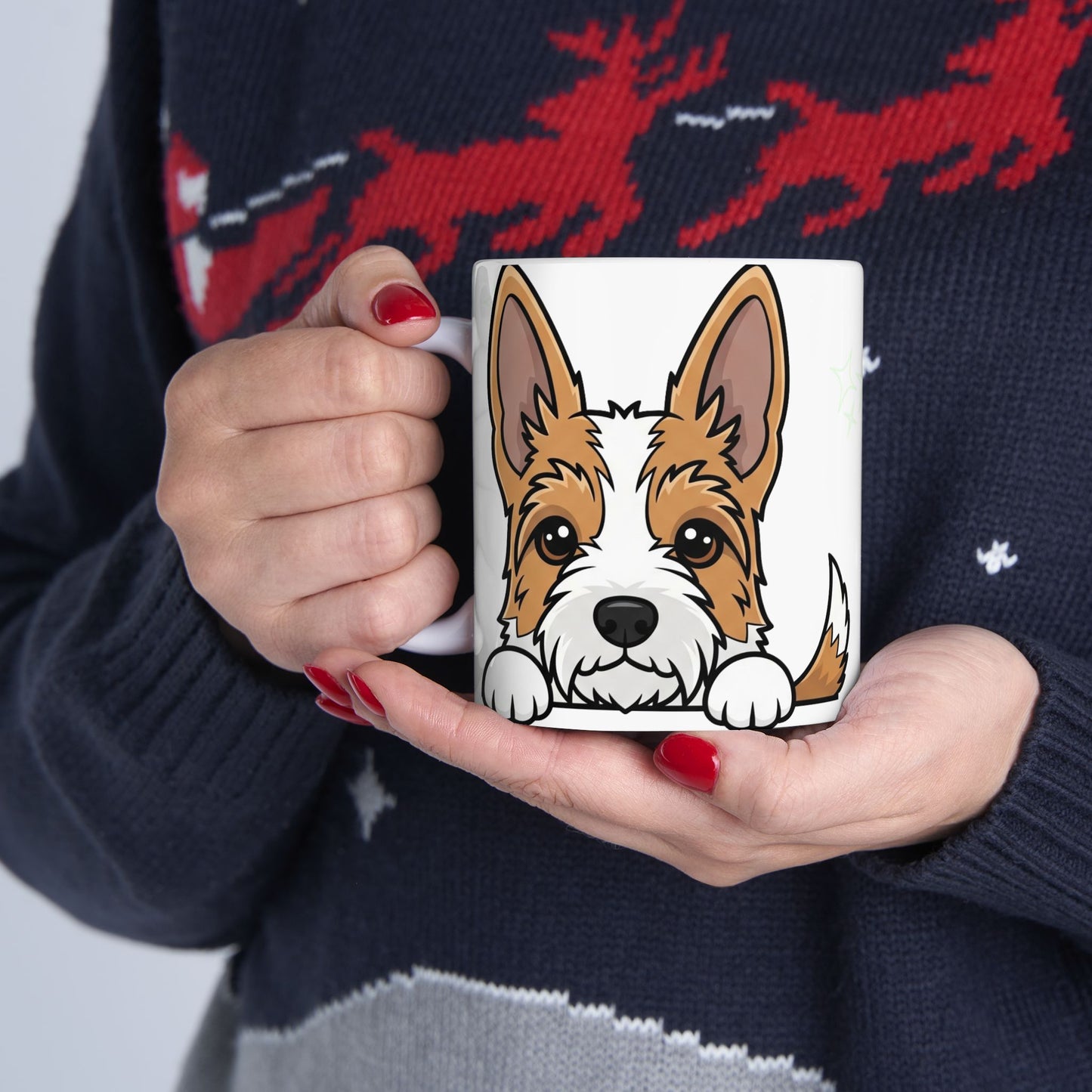 Berger Picard Peek-a-Boo Mug | Best Berger Picard Daddy Gift