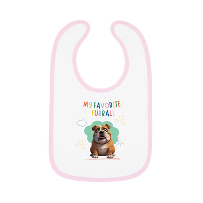 Bulldog Favorite Furball Baby Bib