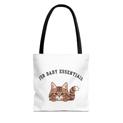 Long hair brown tabby cat FurBaby Tote Bag