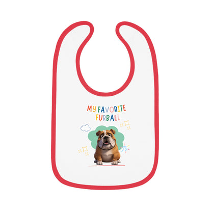 Bulldog Favorite Furball Baby Bib