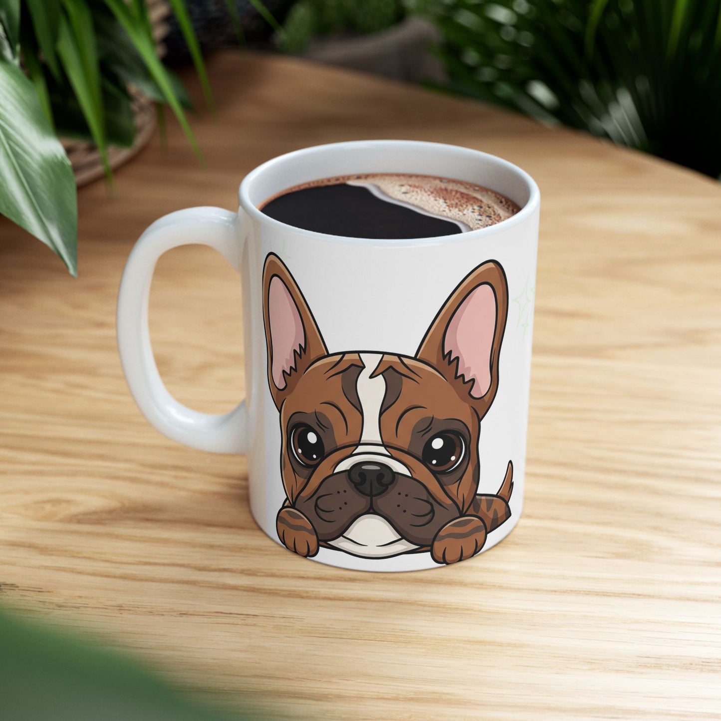 French Bulldog Peek-a-Boo Mug | Best Frenchie Daddy Gift