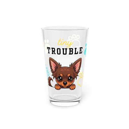 Chihuahua Tiny Trouble Pint Glass