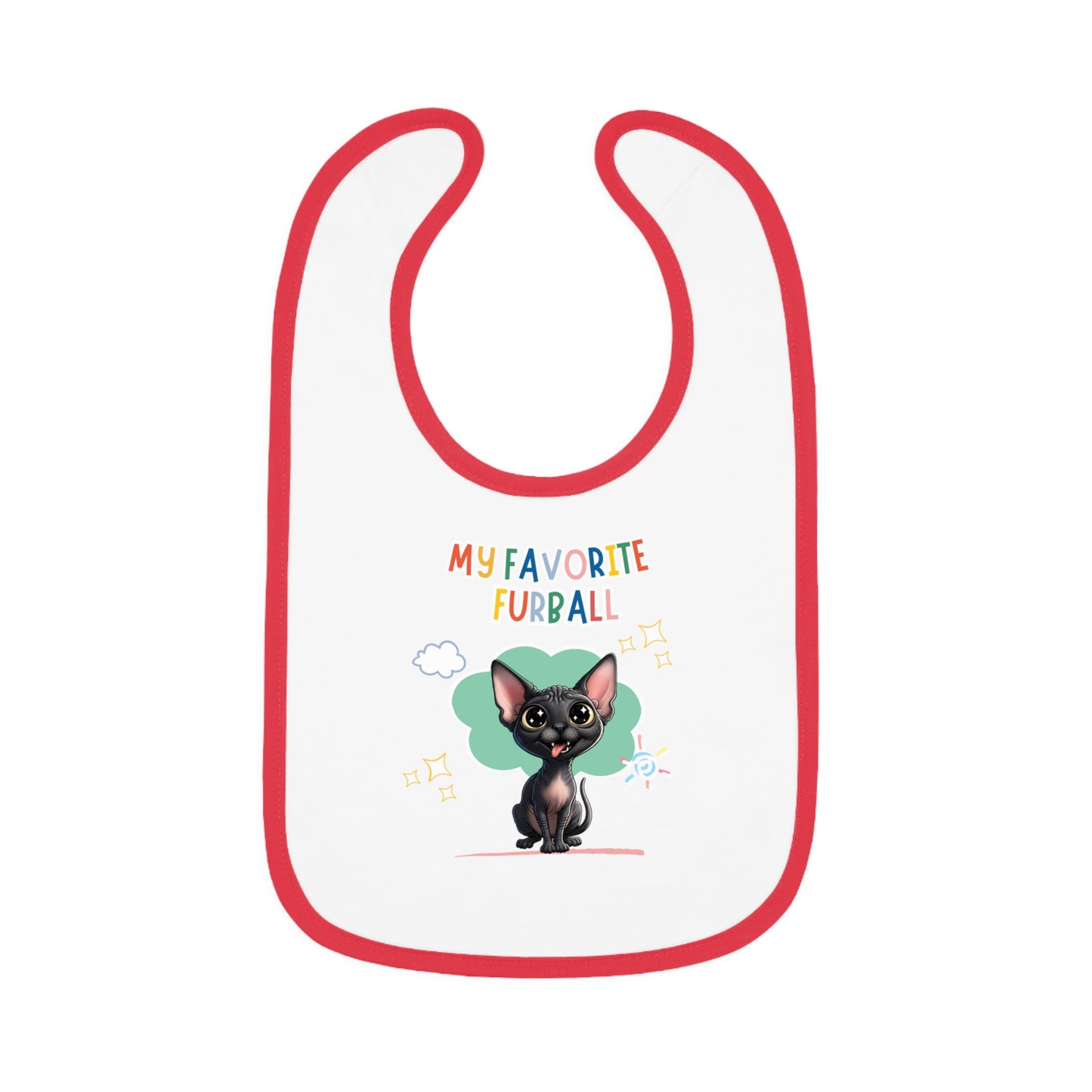 Sphynx Cat Favorite Furball Baby Bib