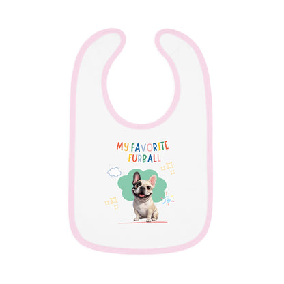 Frenchie Favorite Furball Baby Bib