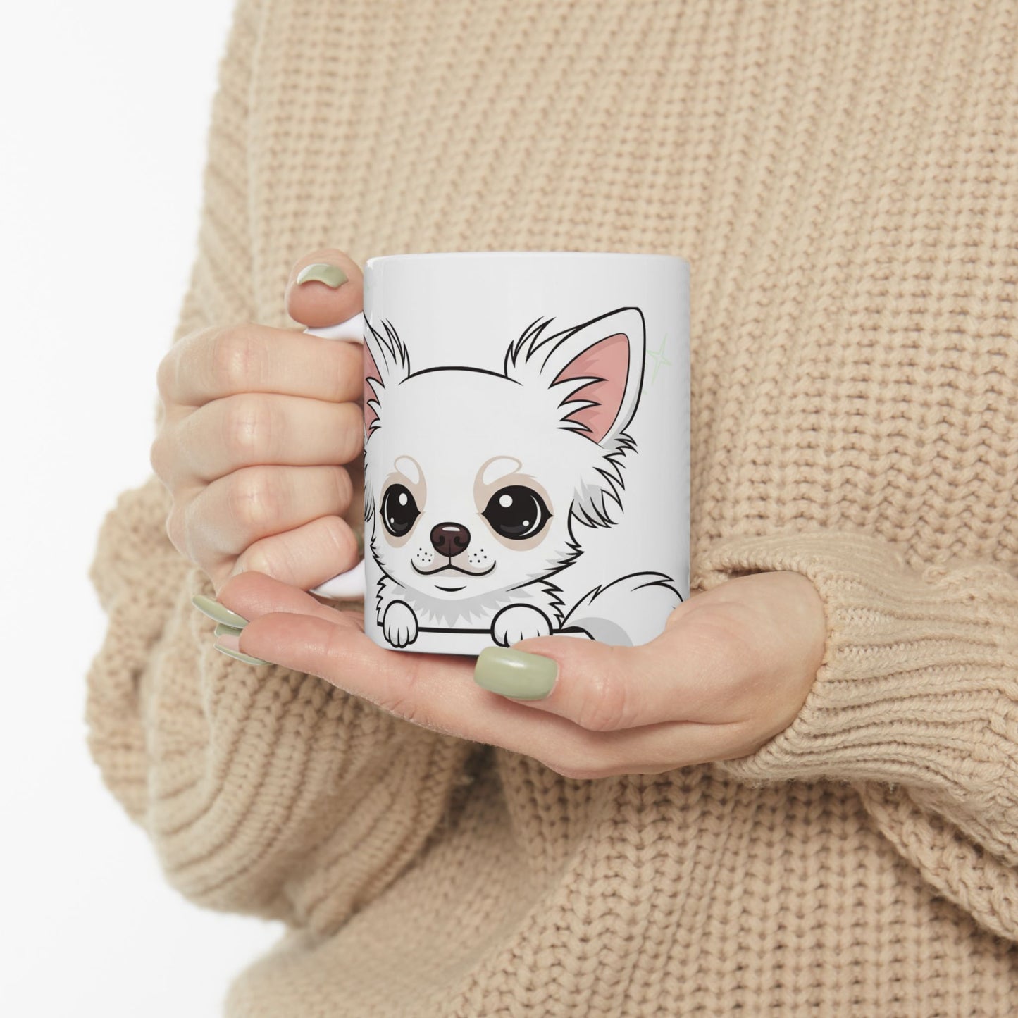 Chihuahua Peek-a-Boo Mug | Best Chihuahua Daddy Gift