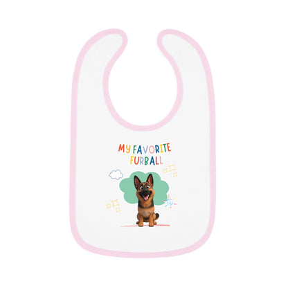 German Shepherd Favorite Furball Baby Bib