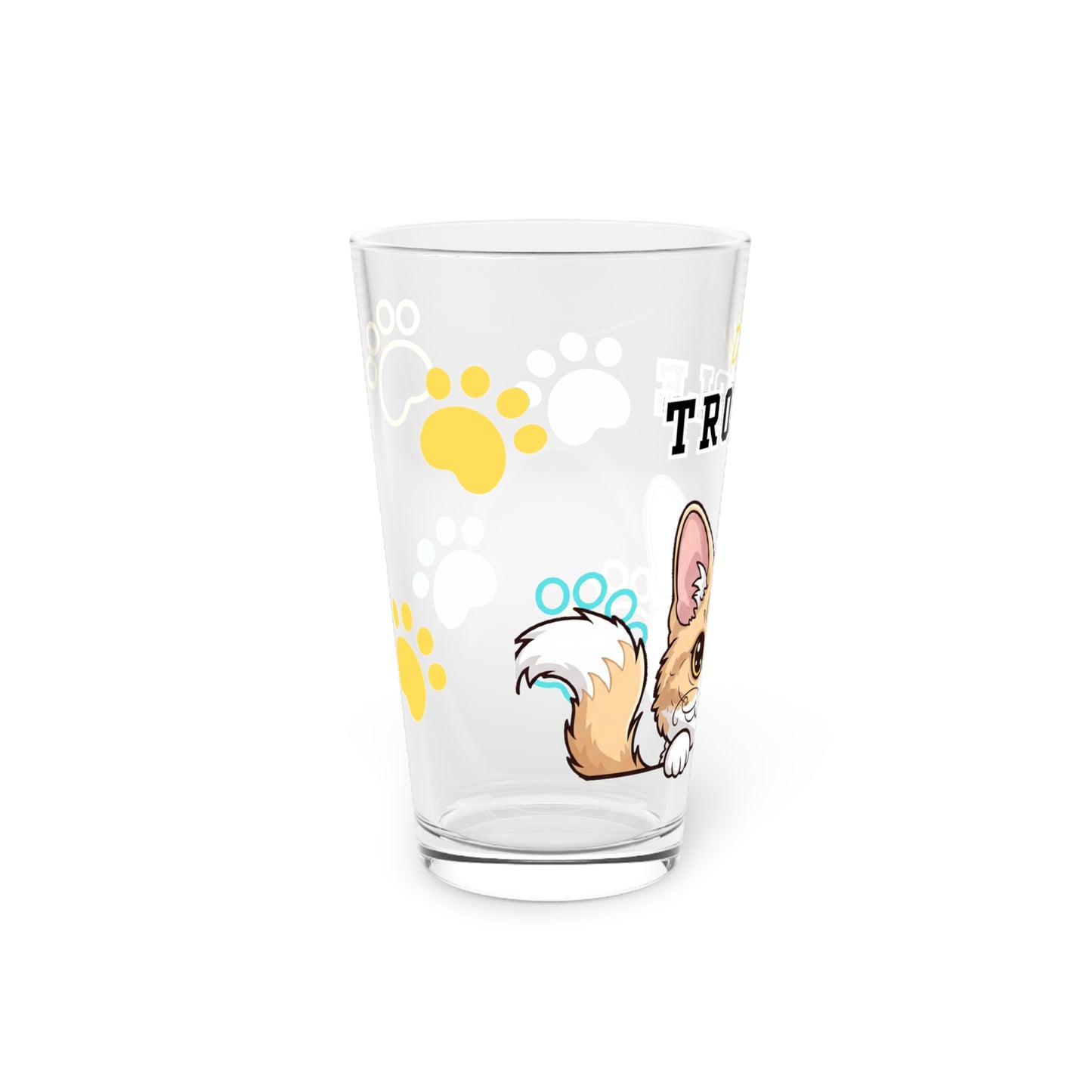 Selkirk Rex Tiny Trouble Pint Glass