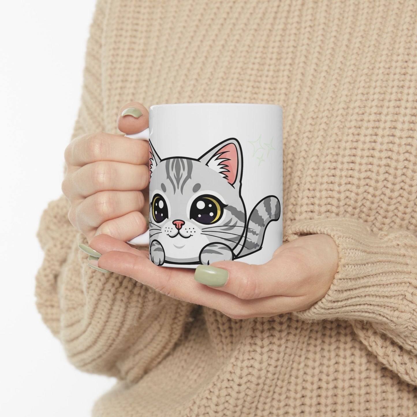 Cat Peek-a-Boo Mug | Best Cat Mama Gift