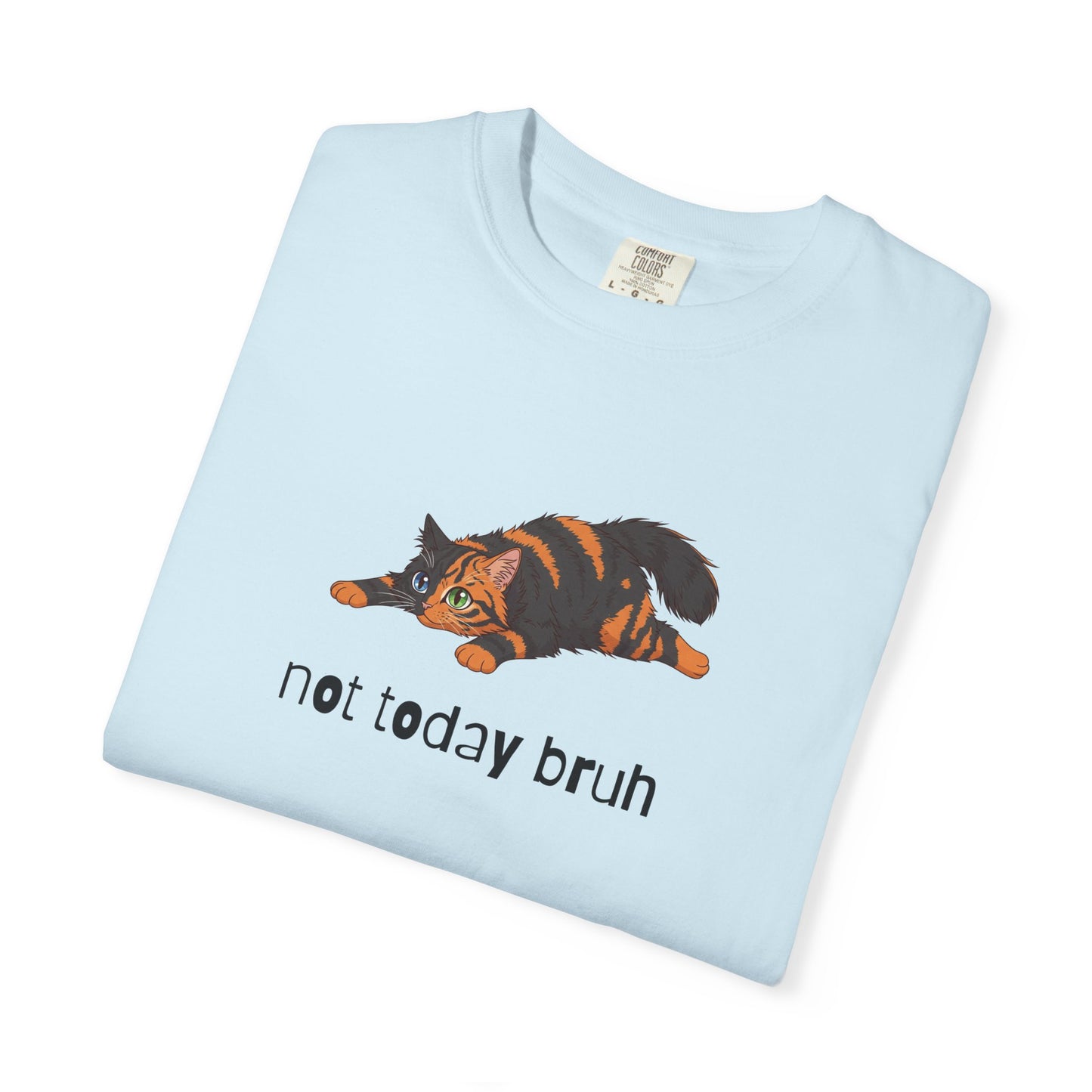 Long hair chimera cat Not Today Bruh T-Shirt