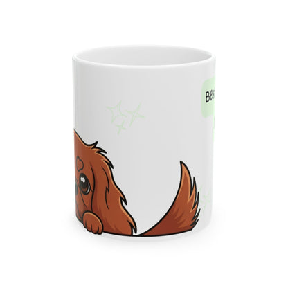 Cavalier King Charles Spaniel Peek-a-Boo Mug | Best Cavalier Mama Gift